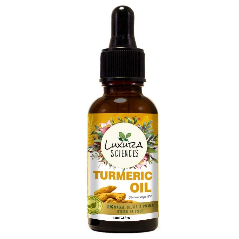 Luxura Sciences Organic Essential Oils for Skin Brightening & Tightening - Rosehip Oil, Argan Oil, Grape Seed Oil, Turmeric Oil, Vitamin E Oil