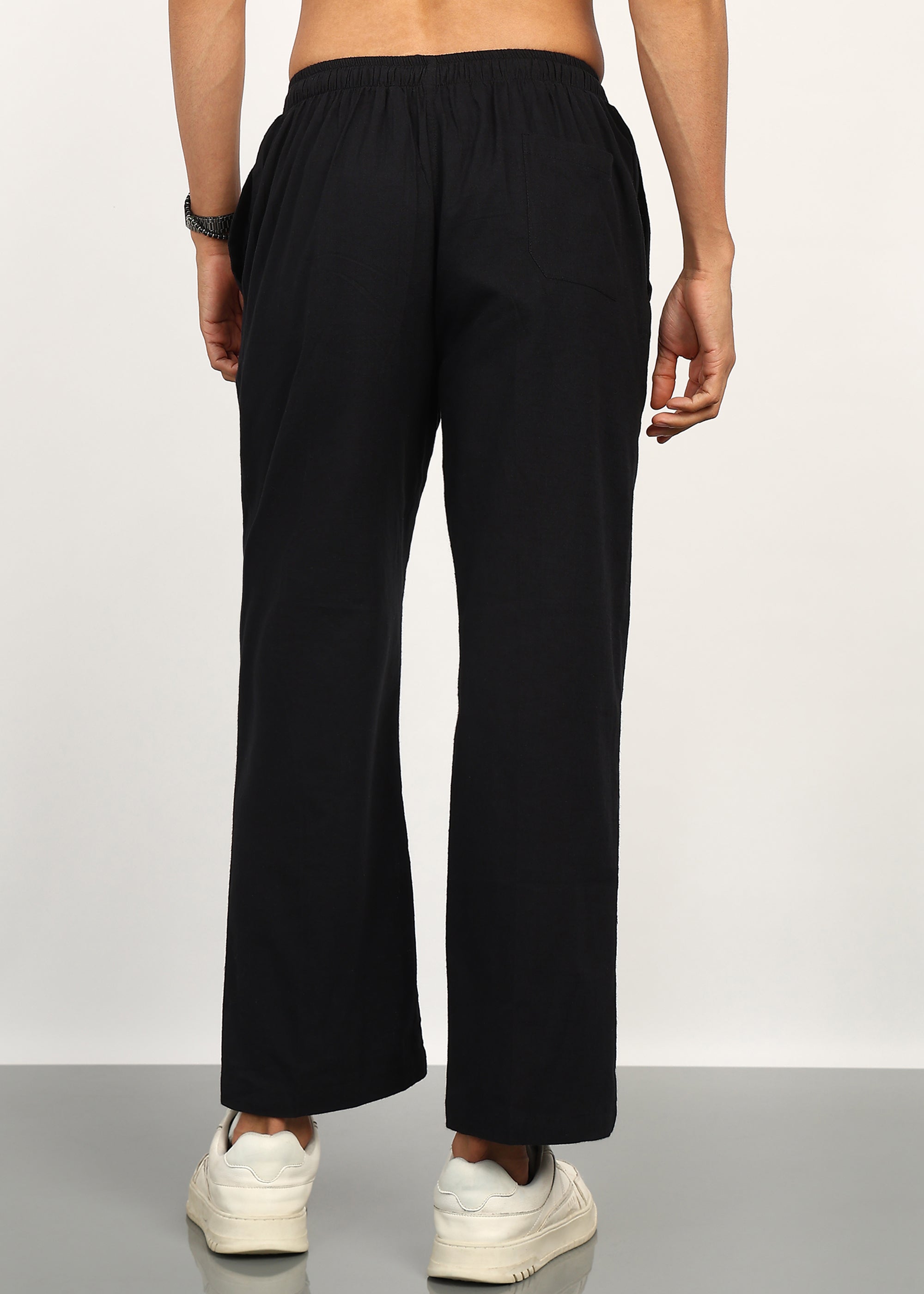 Fabmade Noir Linen Trousers