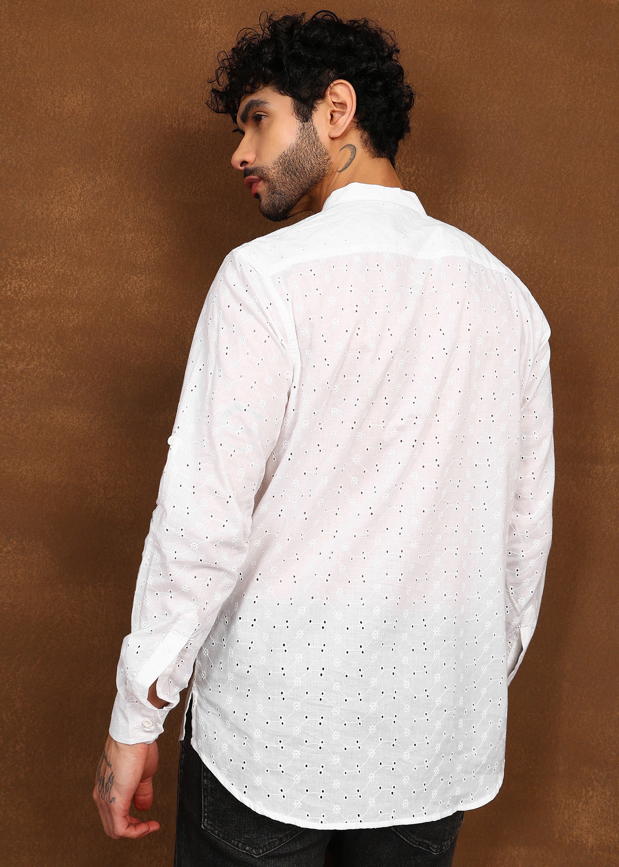 Fabmade Minimal Loom Linen Kurta