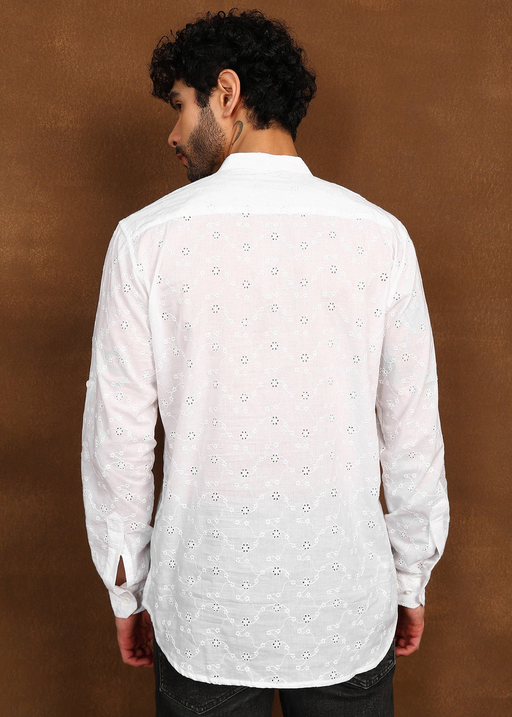 Fabmade Whisper Weave Linen Short Kurta