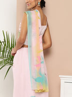 Ahalyaa Women Chiffon Floral Saree