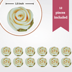 sugar roses for cake cupcake decoration ivory 120 gms