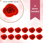 sugar flowers for cake cupcake decoration red 120 gms