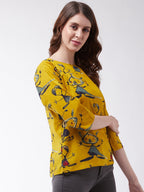 InWeave Women's Quirky Top With Sleevs