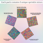 confect rainbow magic sprinkles mix colourful celebration sprinkles for cake decor 140 gms rainbow sprinkles 03