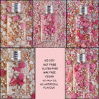 confect pink mini roses lips i silver hearts vermcelli and white pearls anniversary sprinkles sprinkles for baking cake decorative edible sprinkles mix pack of 5