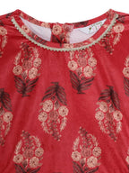 Ahalyaa Girls Floral Printed Velvet Ready to Wear Kids Lehenga Choli - Distacart