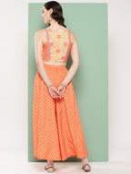 Ahalyaa Geometric Printed Ethnic Co-Ords - Distacart