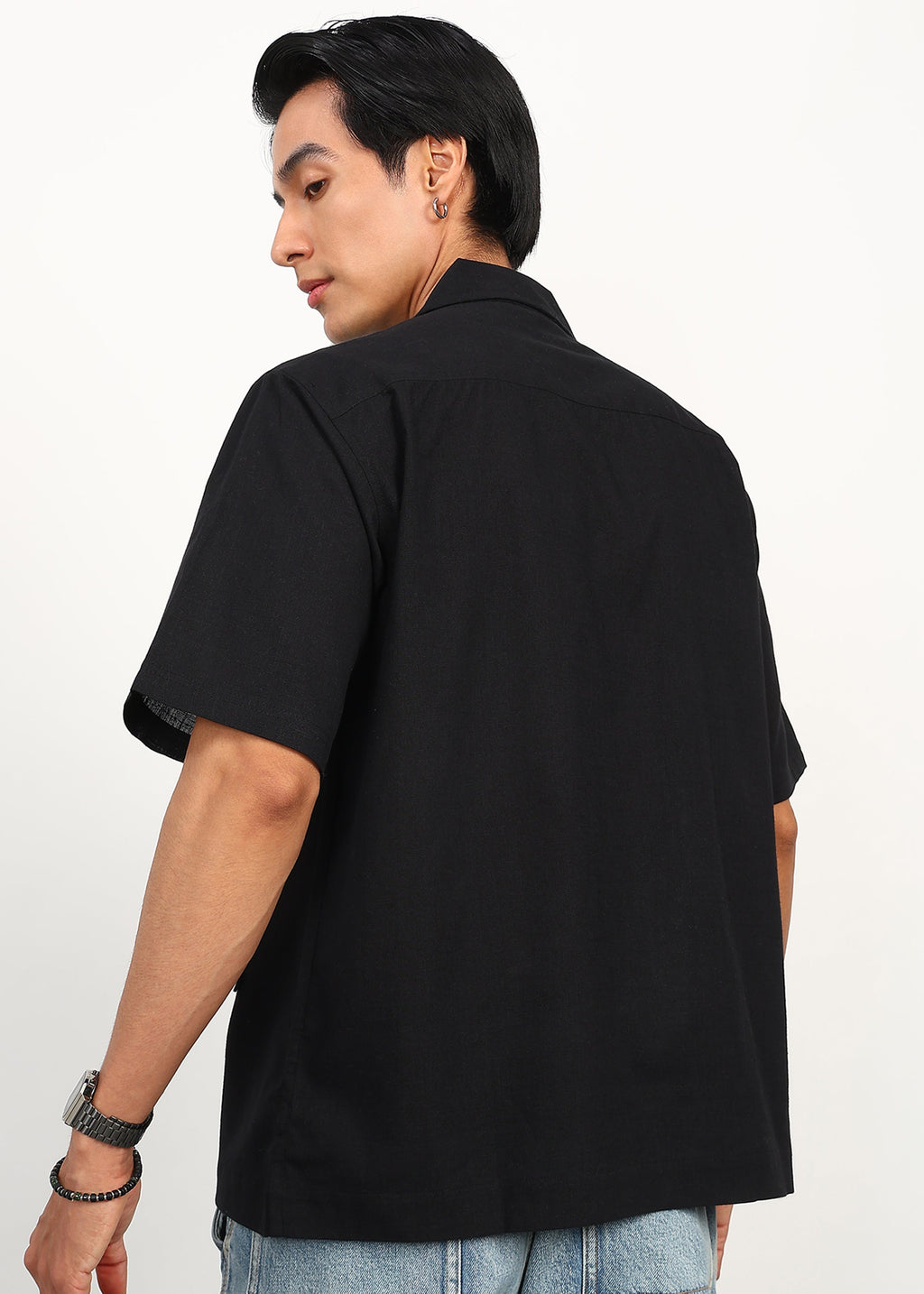 Fabmade 3 Pocket Black Shirt