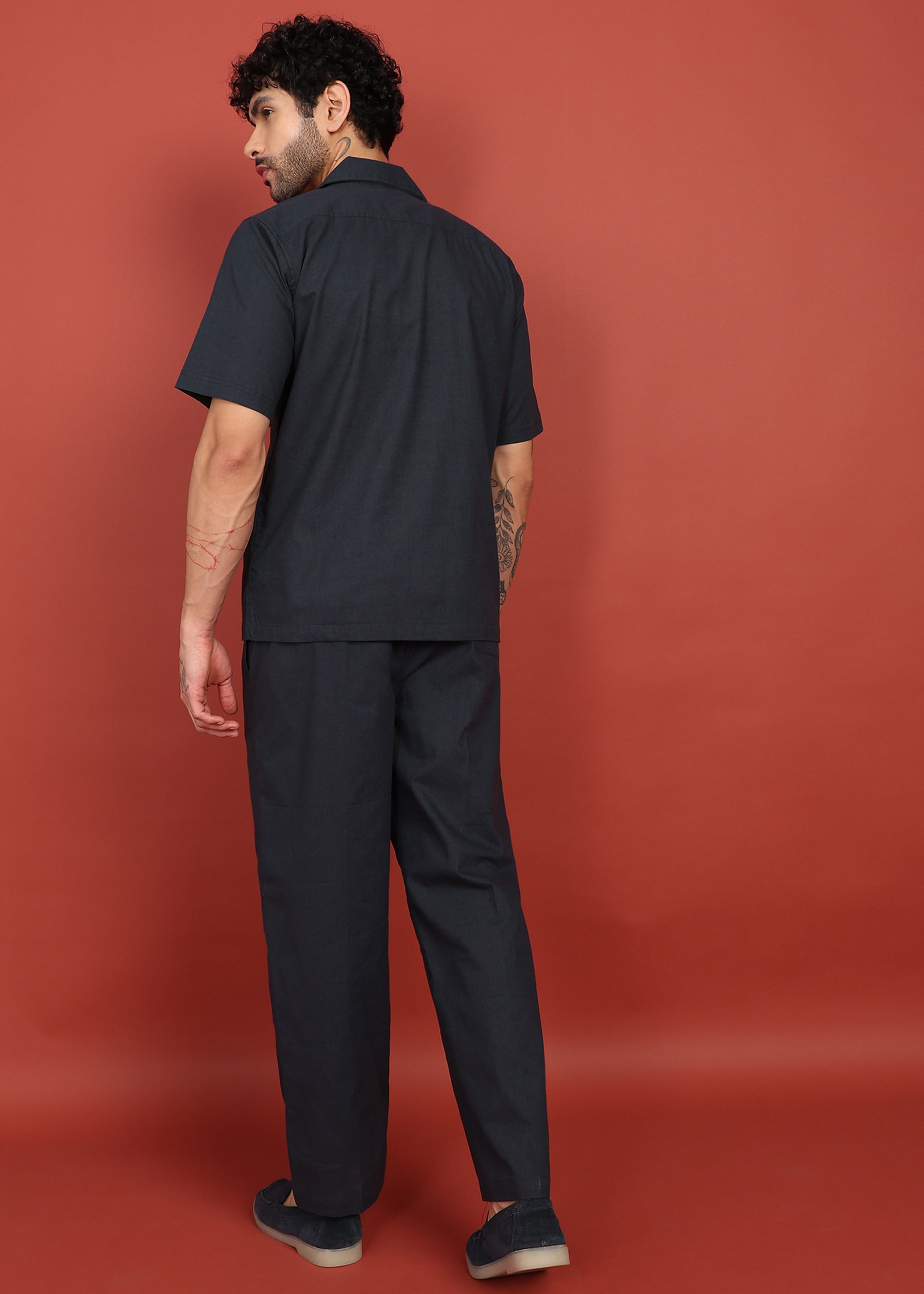 Fabmade Midnight Ease Shirt & Trouser Co-Ord Set