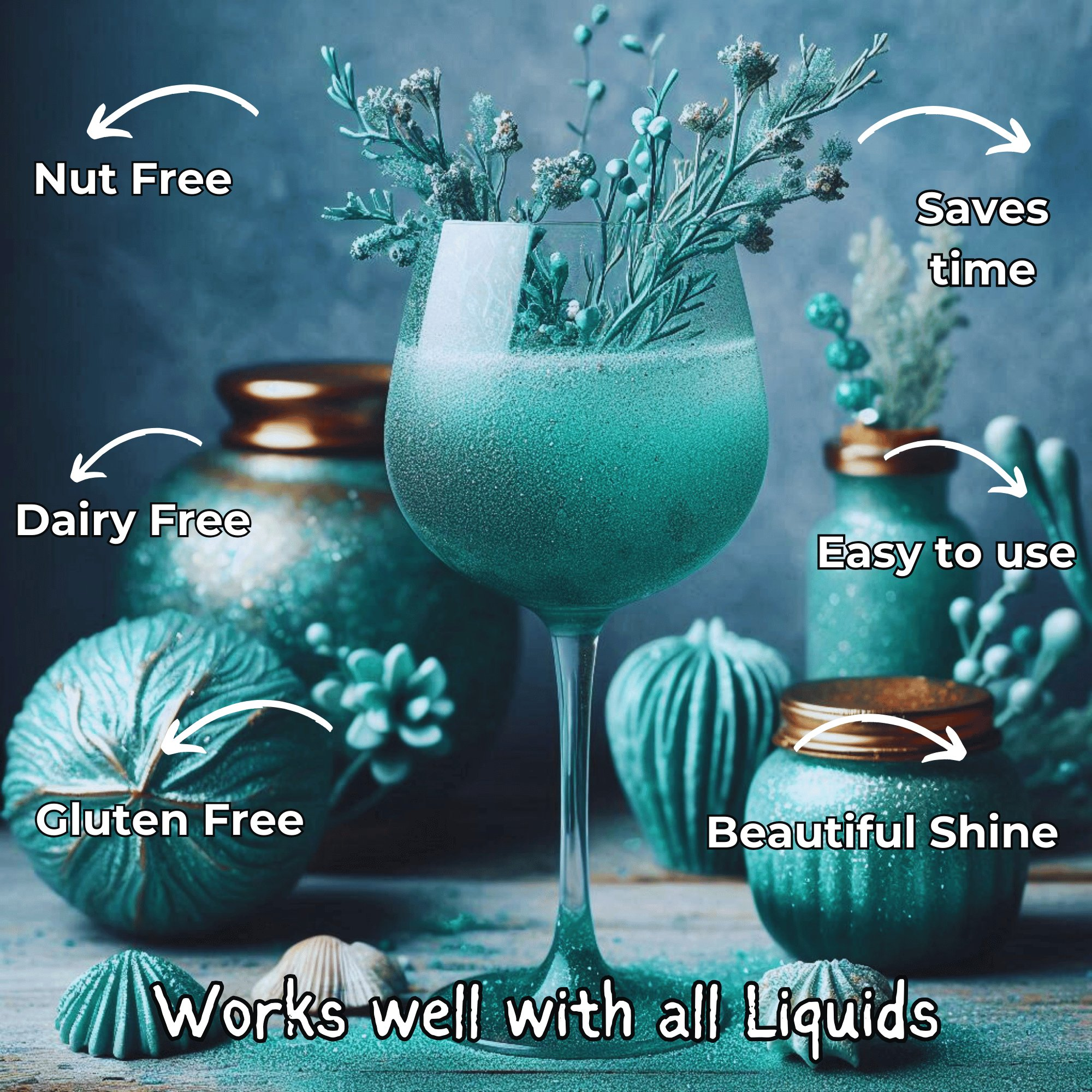 thistle green edible luster dust 5 gms