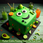 neon green fondant edible sugarpaste 1kg