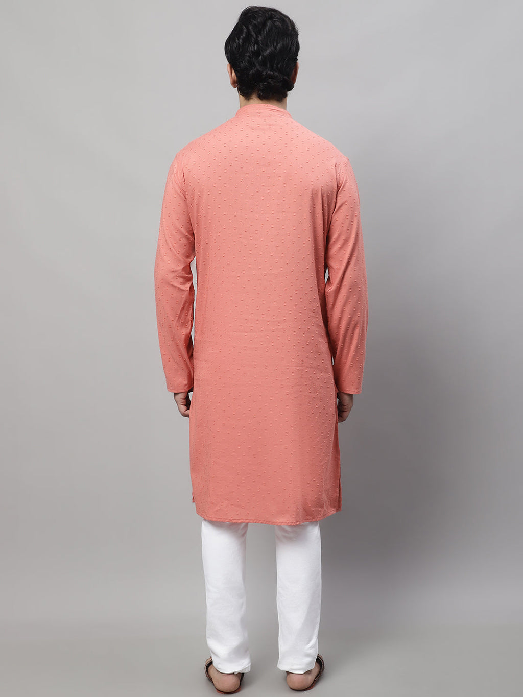 Even Apparels Maroon Pure Cotton Kurta With Band Collar - Distacart