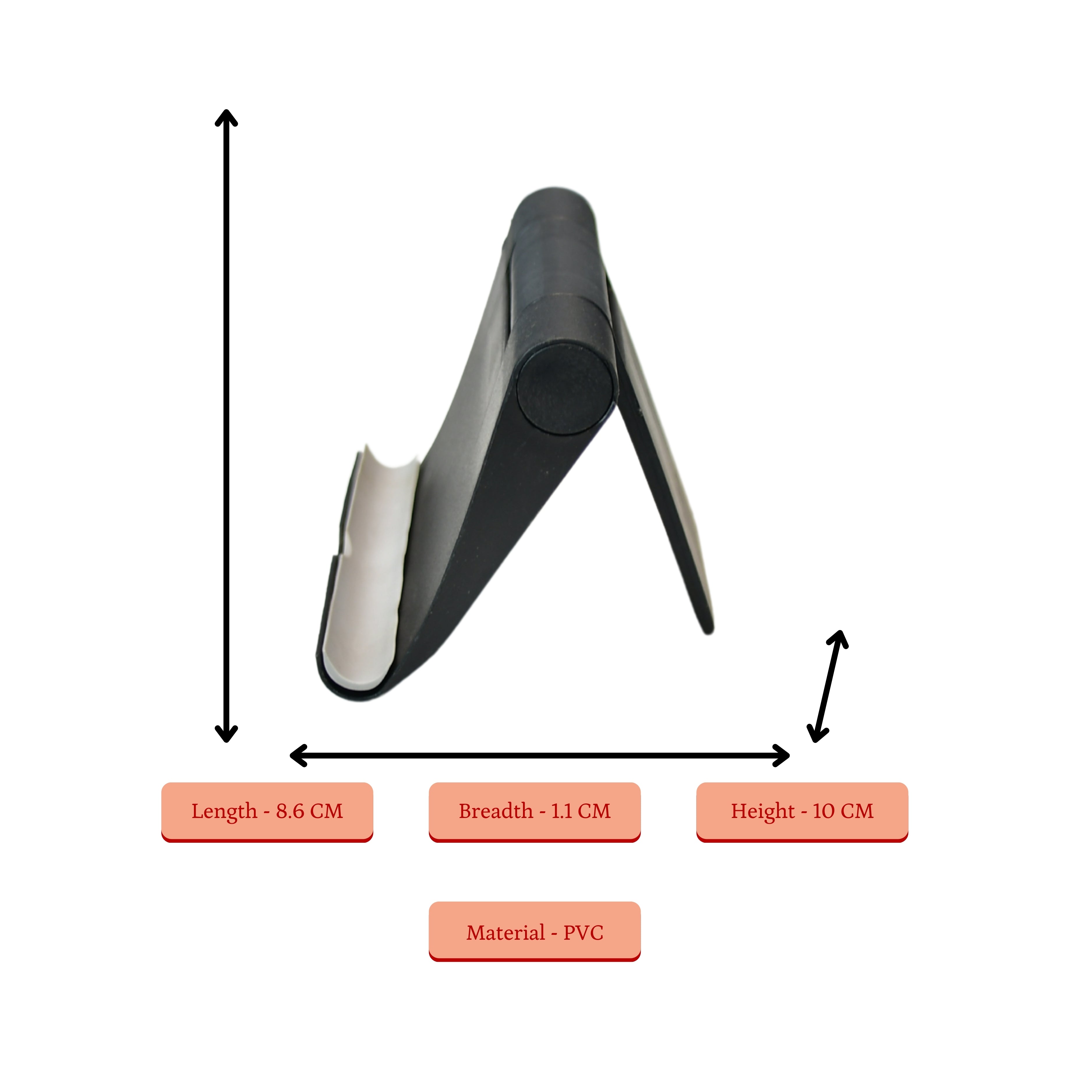 Sowpeace / Adjustable Black Tablet Stand | Trendy Desk Accessory - Distacart