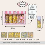confect baby shower sprinkles gender reveal sprinkles mix silver baby feet feeding bottle sprinkles pack of 5 baby shower 10