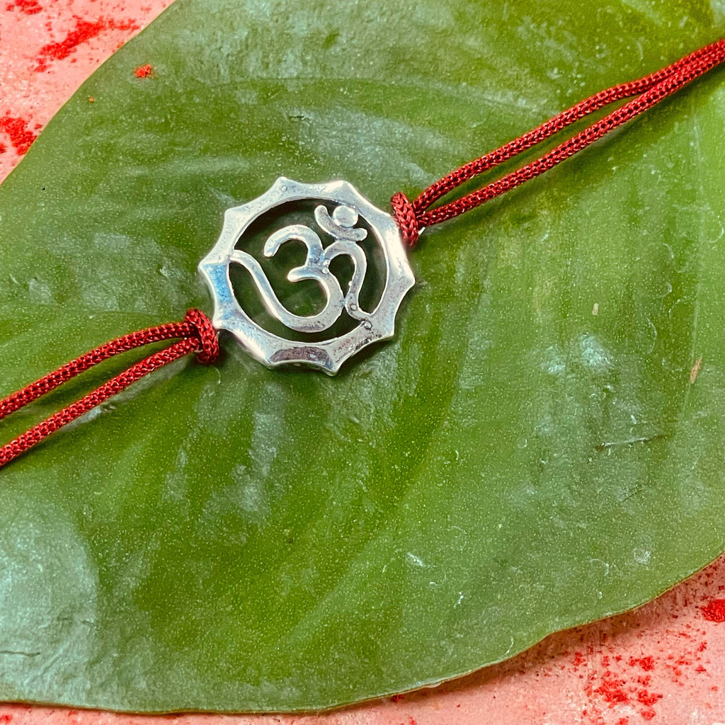 trueBrowns 925 Sterling Silver Embossed Om Thread Rakhi - Distacart