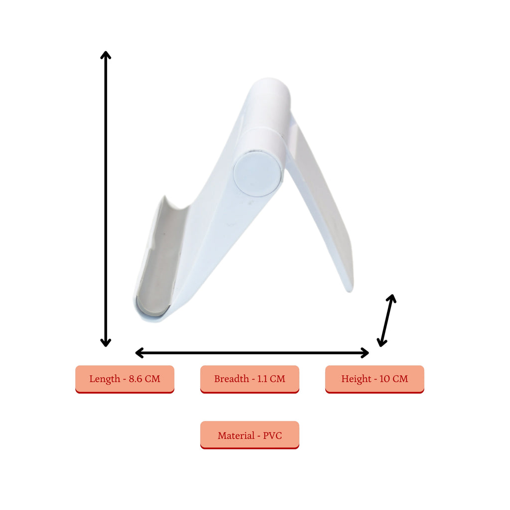 Sowpeace / Adjustable White Tablet Stand | Trendy Desk Accessory - Distacart