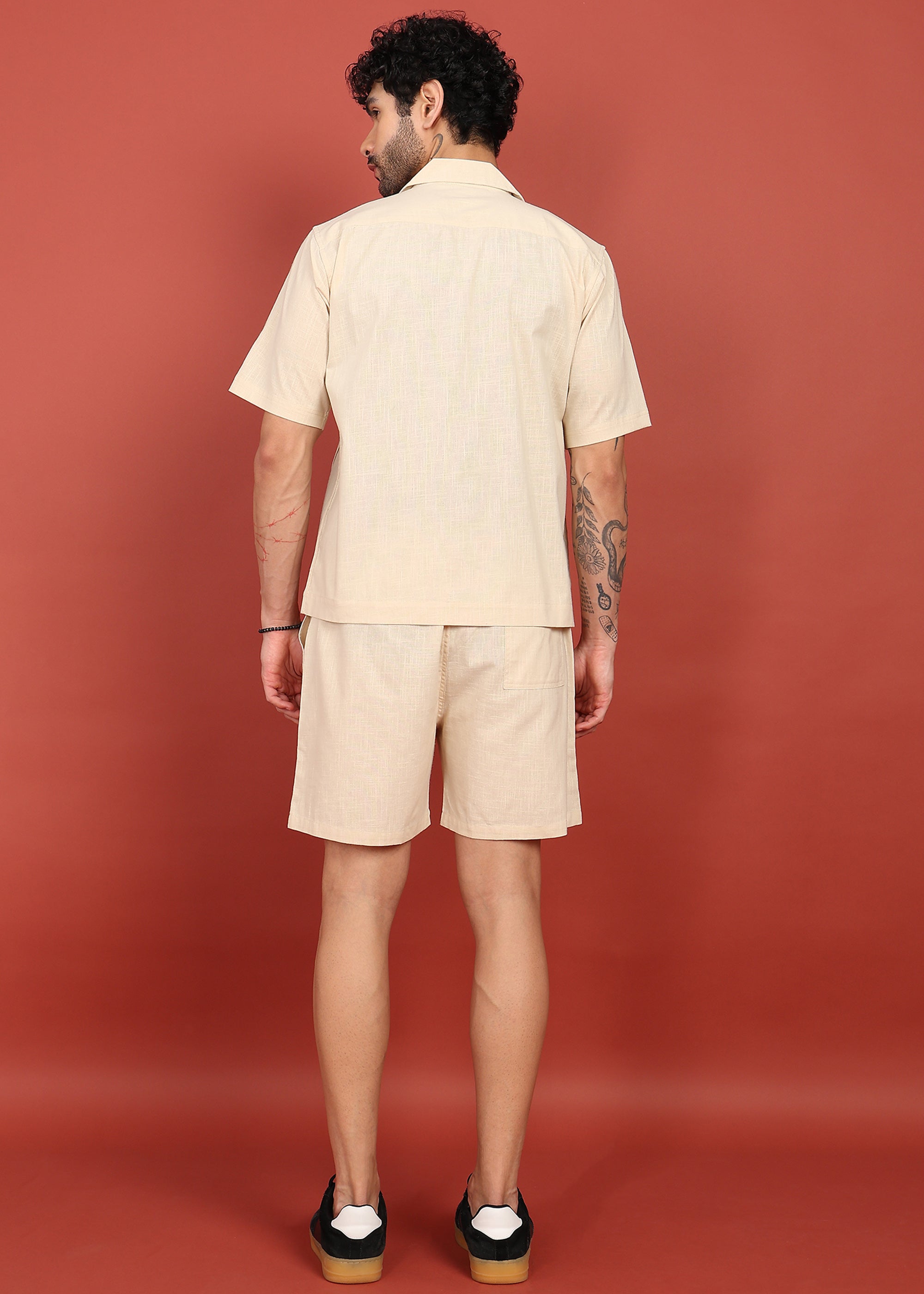 Fabmade The Life Co2. Cotton Linen Relaxed Shirt & Shorts