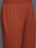Sztori Plus Size Mandarin Collar Straight Kurta With Trouser - Distacart