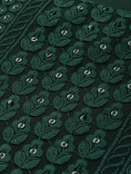 Sangria Women Green Ethnic Motifs Chikankari Kurta with Palazzos