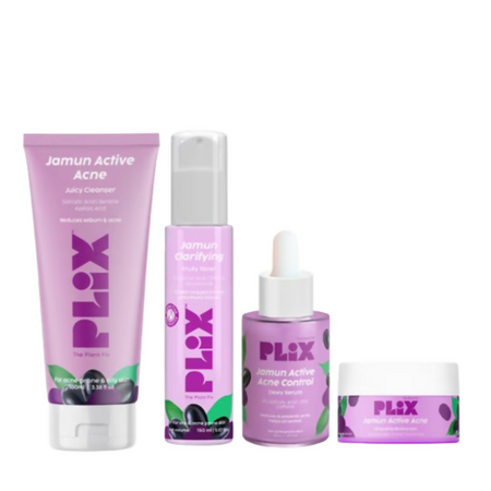 PLIX The Plant Fix Jamun Active Acne Regime With Cleanser & Toner