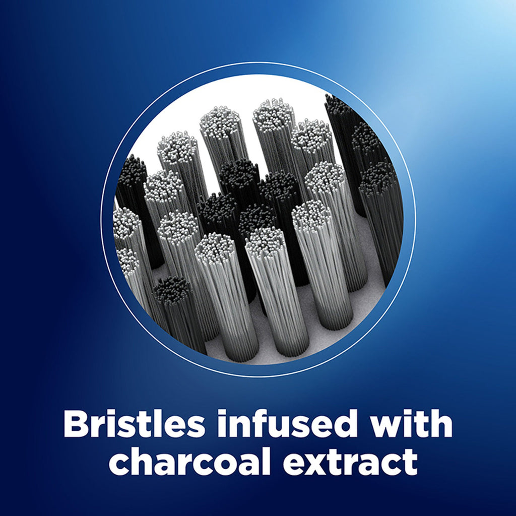 Oral-B Oral B Cavity Defense 123 Black Toothbrush With Charcoal Extract- Medium (Pack Of 4)