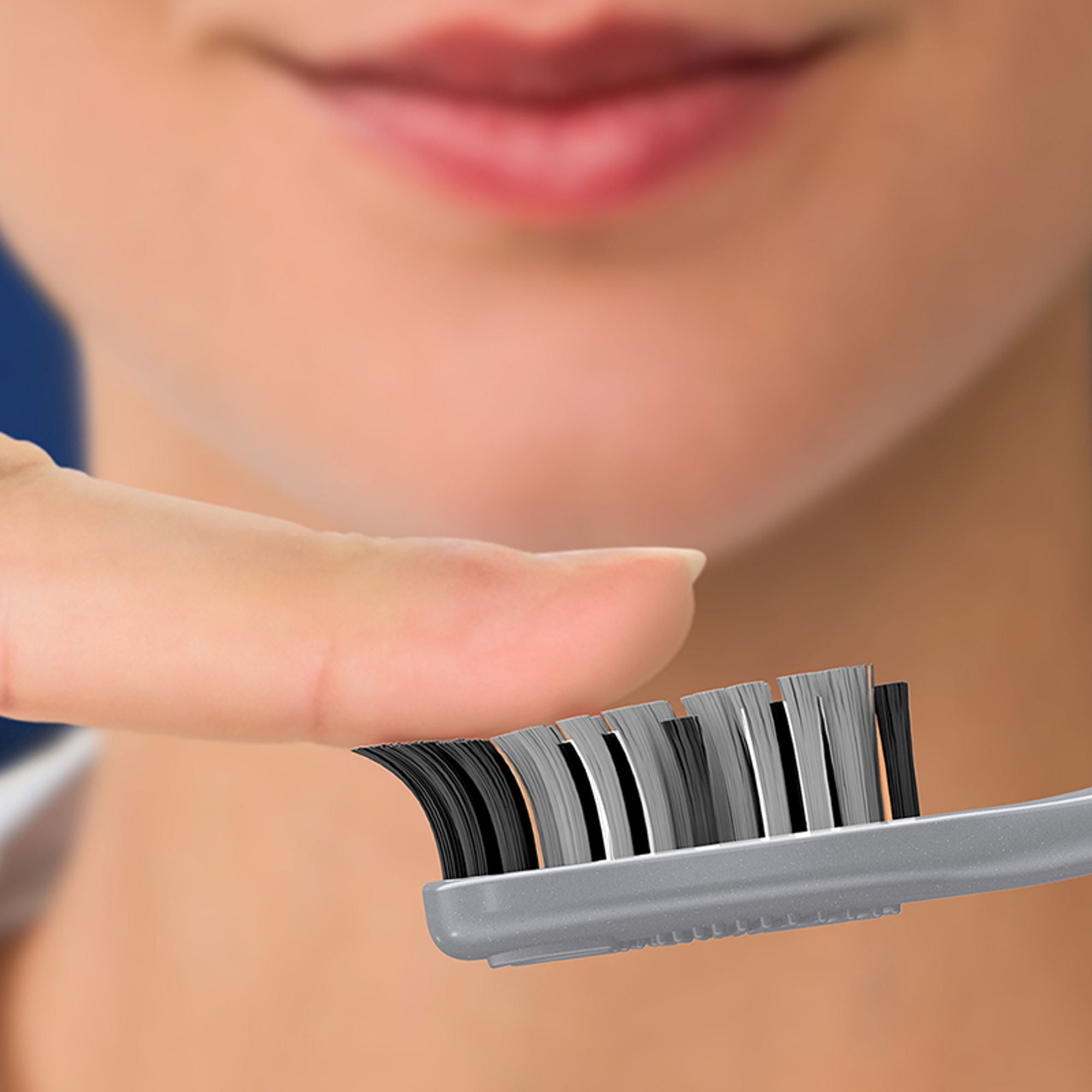 Oral-B Oral B Cavity Defense 123 Black Toothbrush With Charcoal Extract- Medium (Pack Of 4)