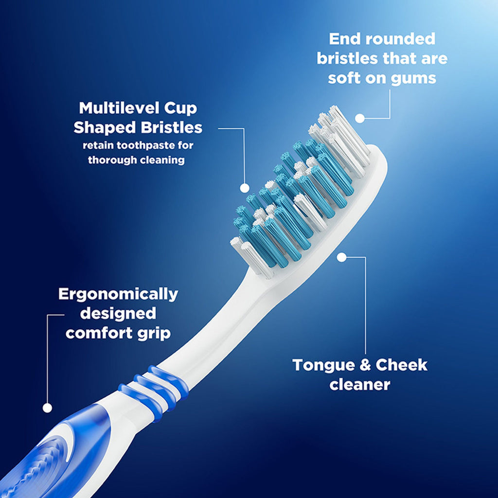 Oral-B Cavity Defense Bacteria Fighter Toothbrush - Soft (Pack of 6) - Distacart