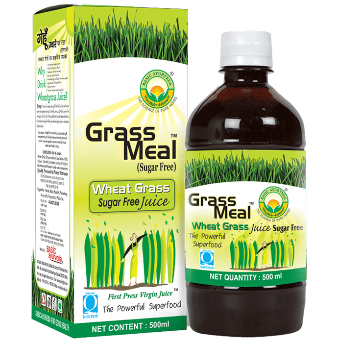Basic Ayurveda Grass Meal Wheat Grass Juice with Honey