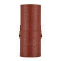 London Prime Cosmetics Brush Holder Cylinder Shaped Orange Rust