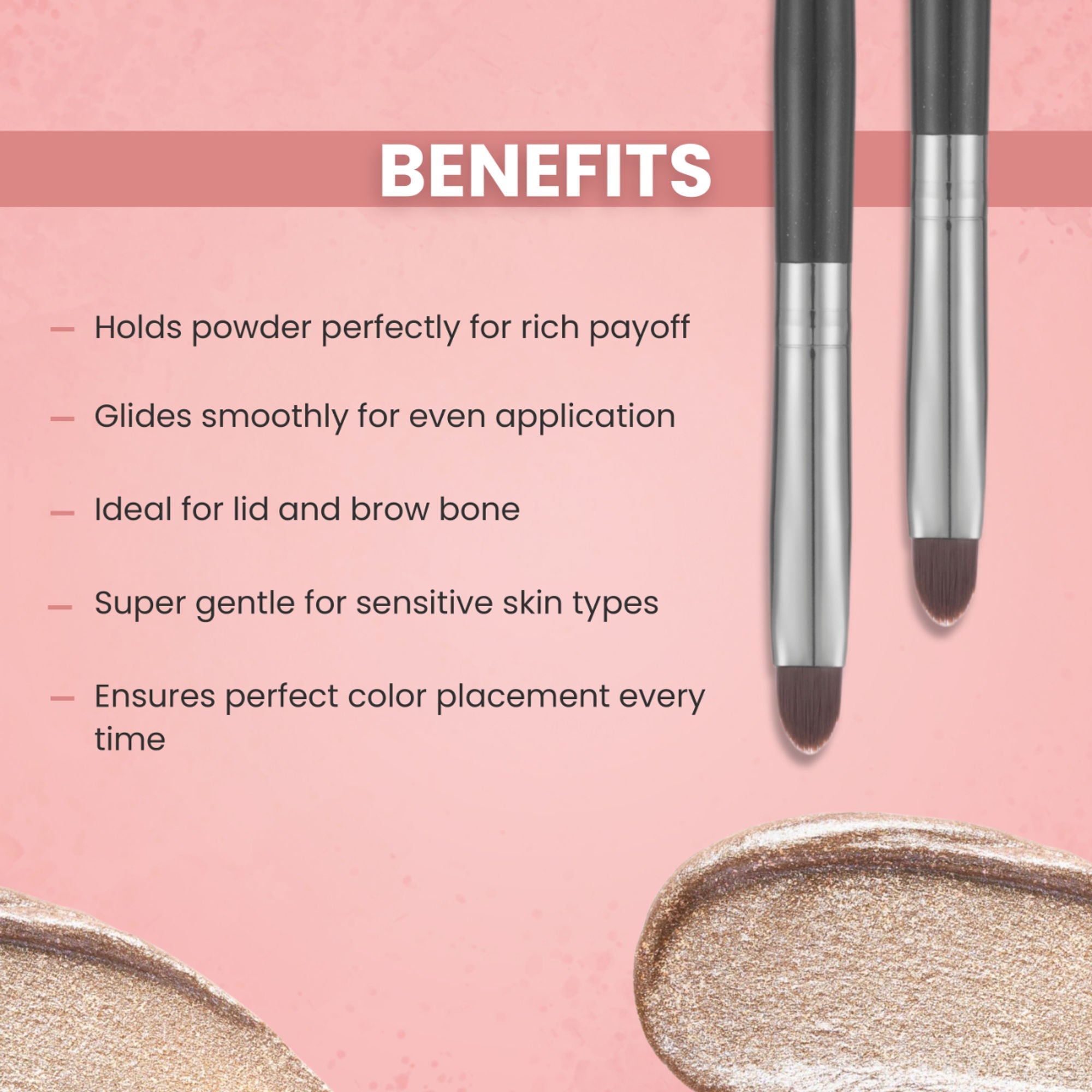 London Prime HD Eyeshadow Applicator - LP324 ( Formerly London Pride Cosmetics )