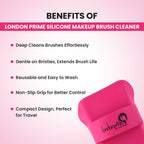 London Prime Silicone Makeup Brush Cleaner - Pink ( Formerly London Pride Cosmetics )