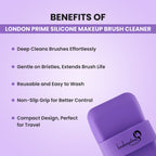 London Prime Silicone Makeup Brush Cleaner - Purple ( Formerly London Pride Cosmetics )