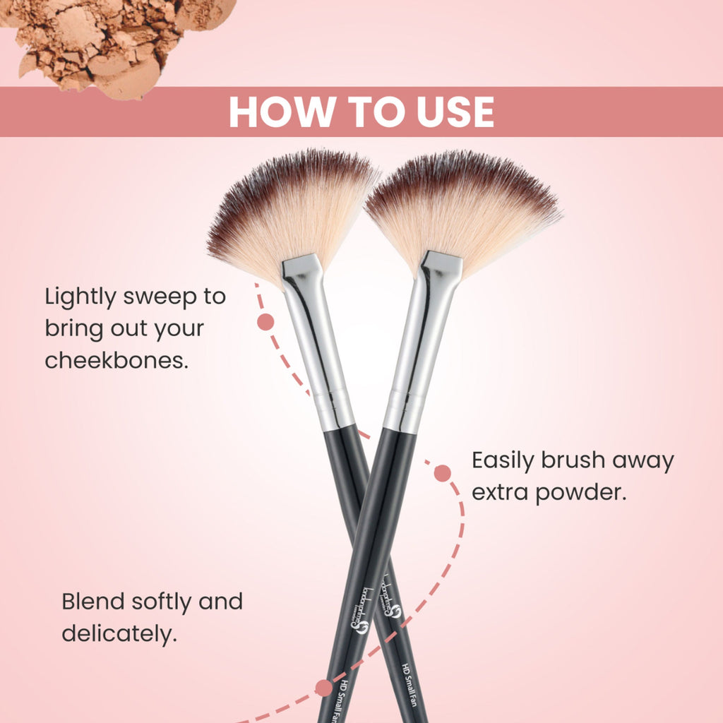 London Prime HD Small Fan Brush - LP339 ( Formerly London Pride Cosmetics )