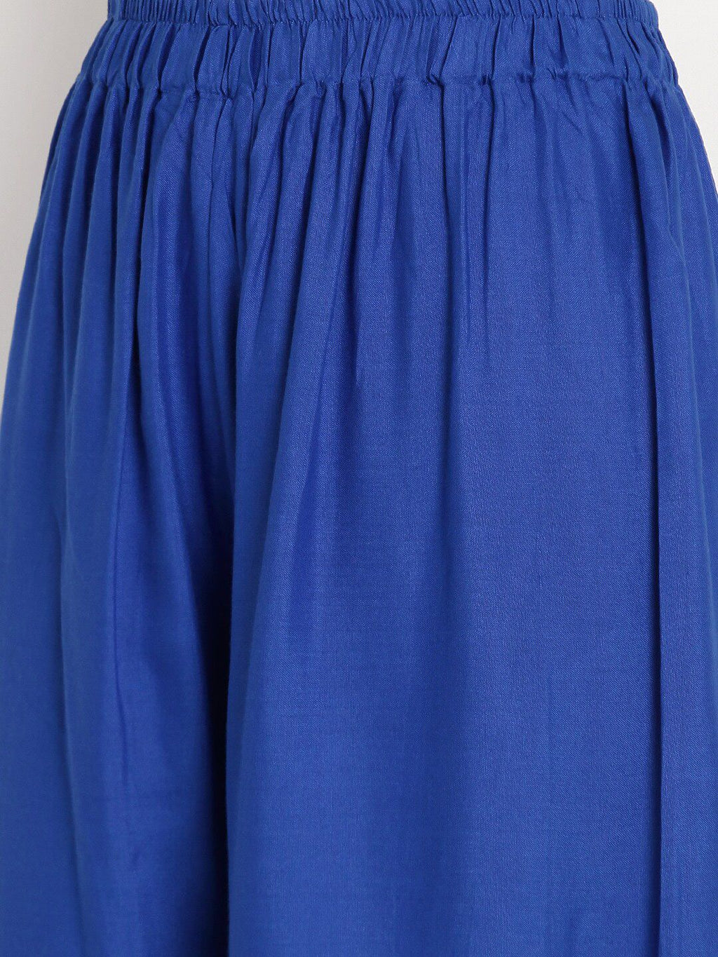 TAG 7 Women Blue Solid Palazzos