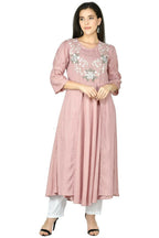 Joban Fashion Rose Gold Cotton Rayon Kurta Set
