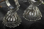 Mominos Fashion Johar Kamal Oxidised Black-Plated With Ghungroo Jhumkas - Distacart