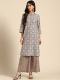 All About You Ethnic Motifs Printed Kurta with Palazzos