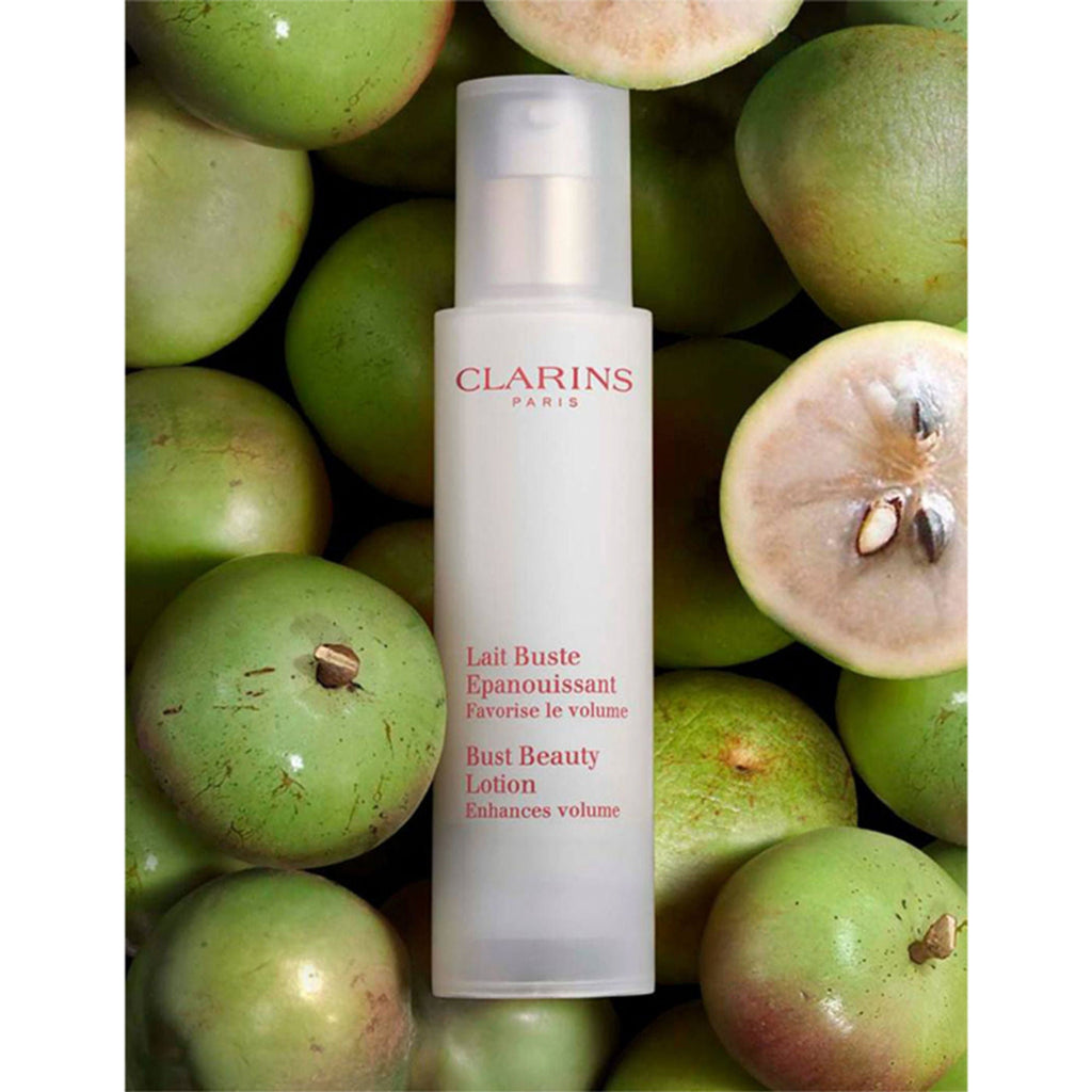 Clarins Bust Beauty Lotion bottle and packaging