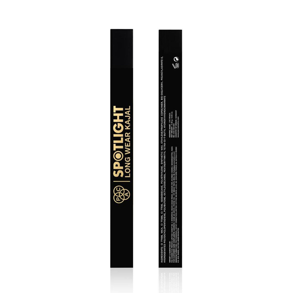 PAC Studio Spotlight Long Wear Kajal - Intense Pigment, Matte Finish, Easy Glide, Waterproof & Smudgeproof