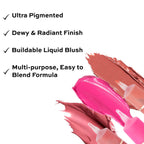 Makeup Revolution Superdewy Liquid Blusher - Ultra Pigmented-Dewy & Radiant Formula You Had Me At First Blush - Blush Me Up