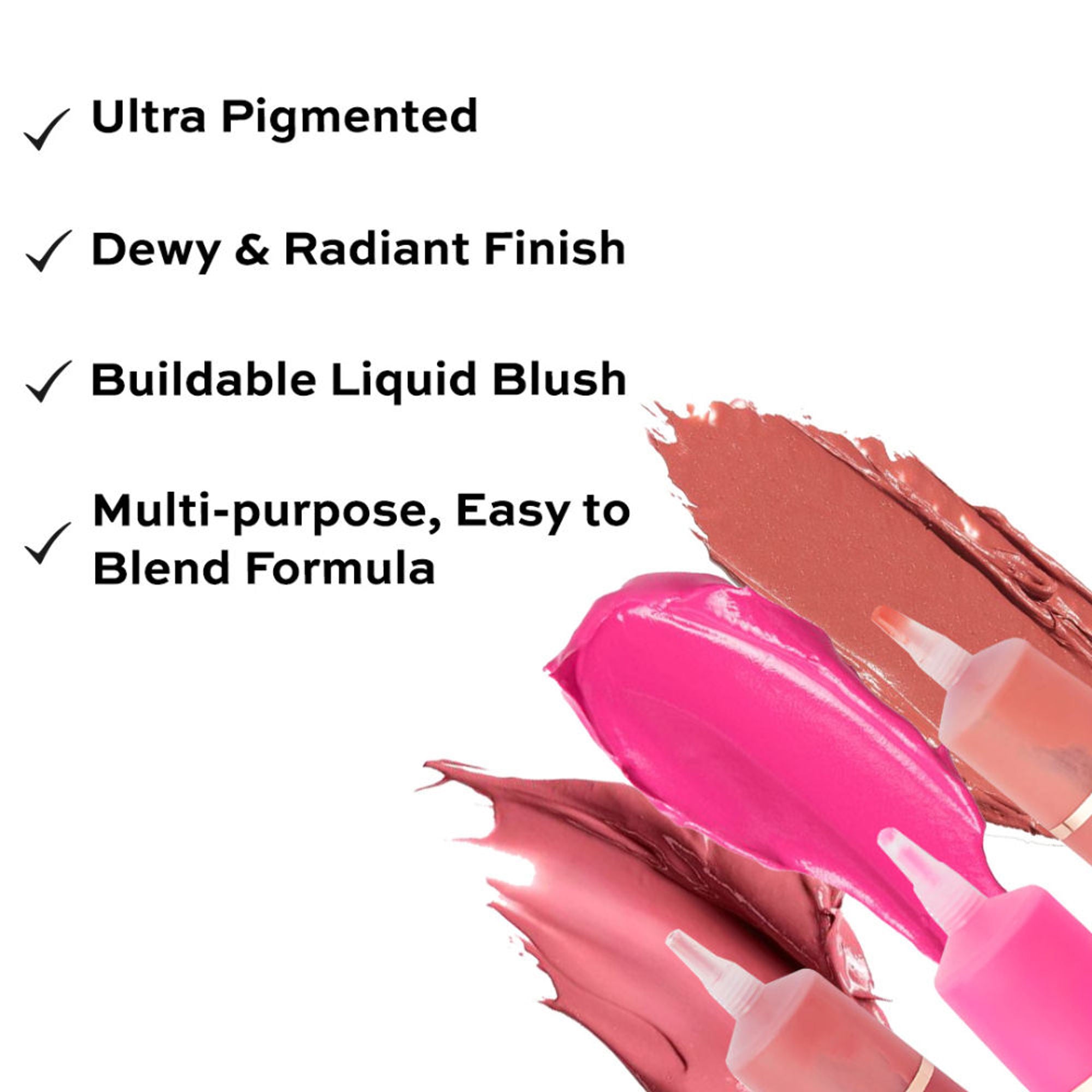 Makeup Revolution Superdewy Liquid Blusher - Ultra Pigmented-Dewy & Radiant Formula You Had Me At First Blush - Blush Me Up
