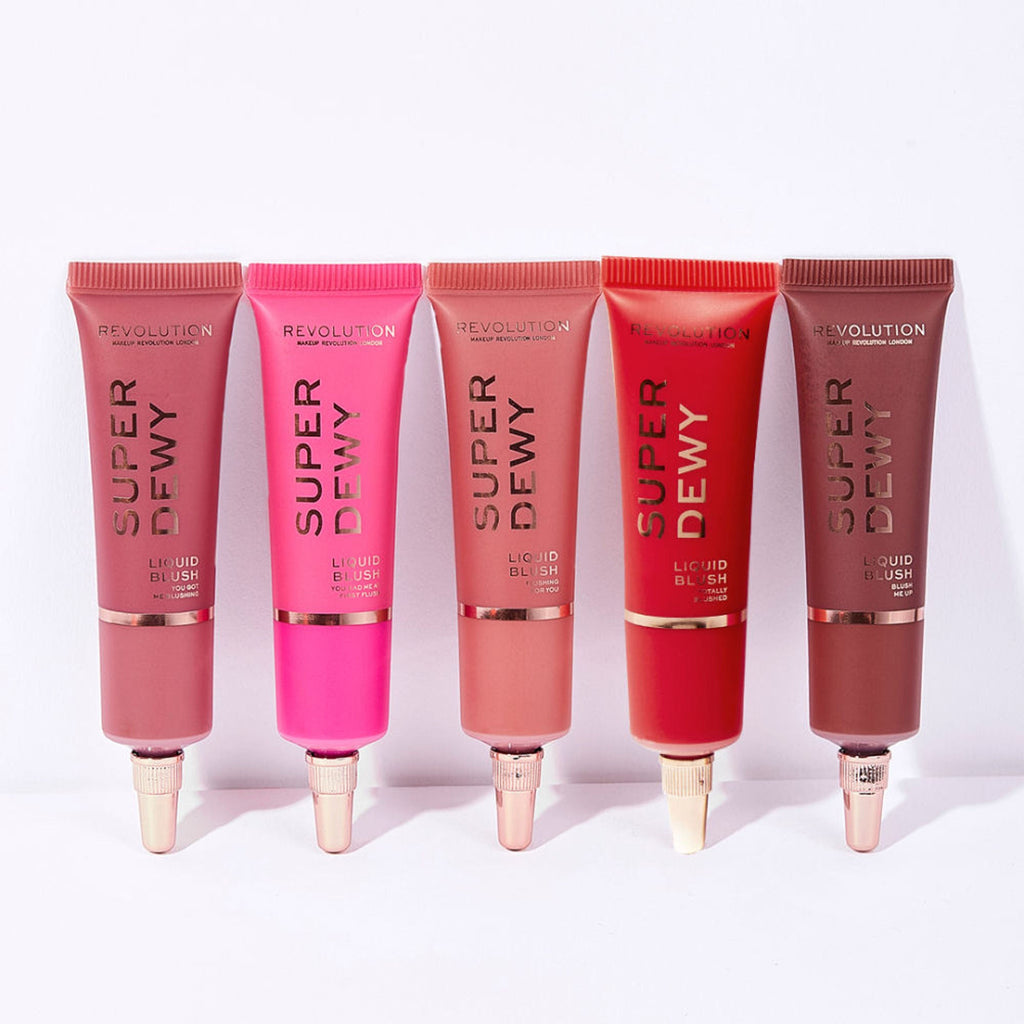 Makeup Revolution Superdewy Liquid Blusher - Ultra Pigmented-Dewy & Radiant Formula You Had Me At First Blush - Blush Me Up