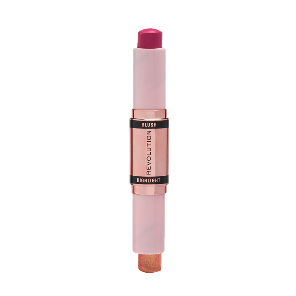 Makeup Revolution Blush & Highlight Stick - Champagne Shine - Distacart