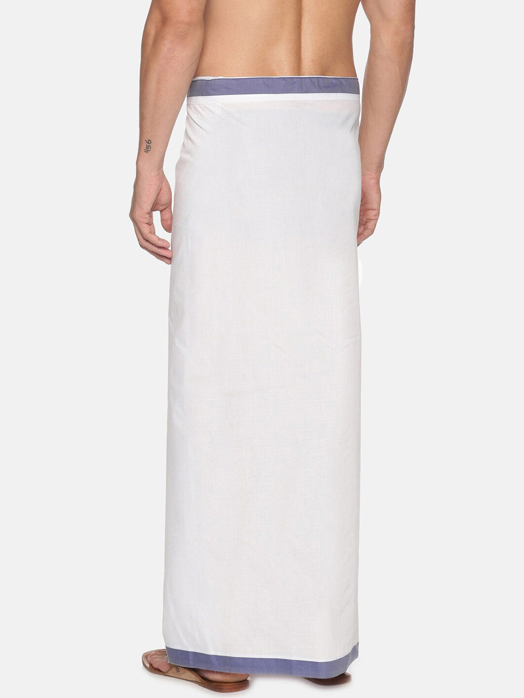 Sethukrishna Men White Solid Cotton Dhoti - Distacart