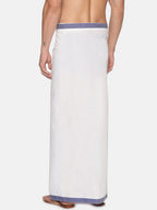 Sethukrishna Men White Solid Cotton Dhoti - Distacart