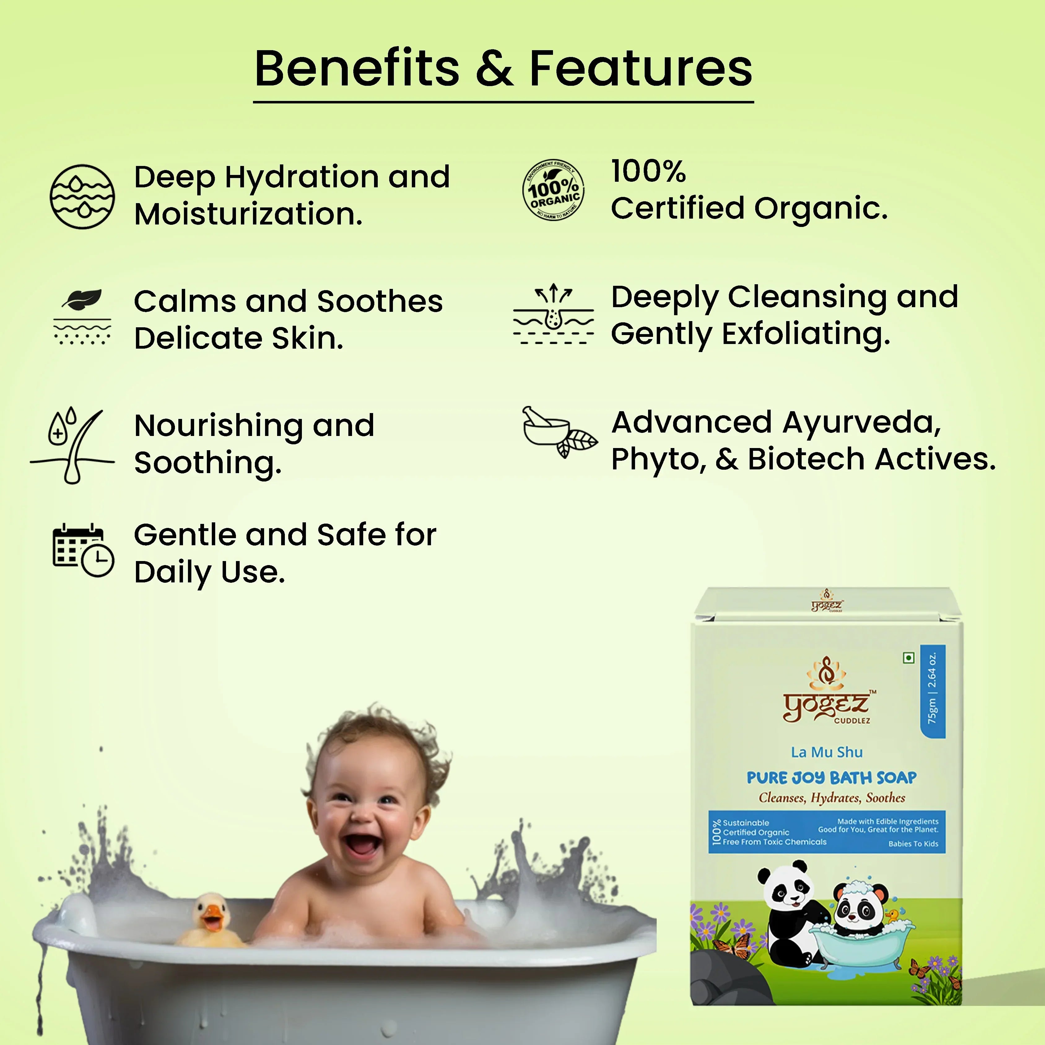 Yogez La Mu Shu Pure Joy Bath Soap - Distacart