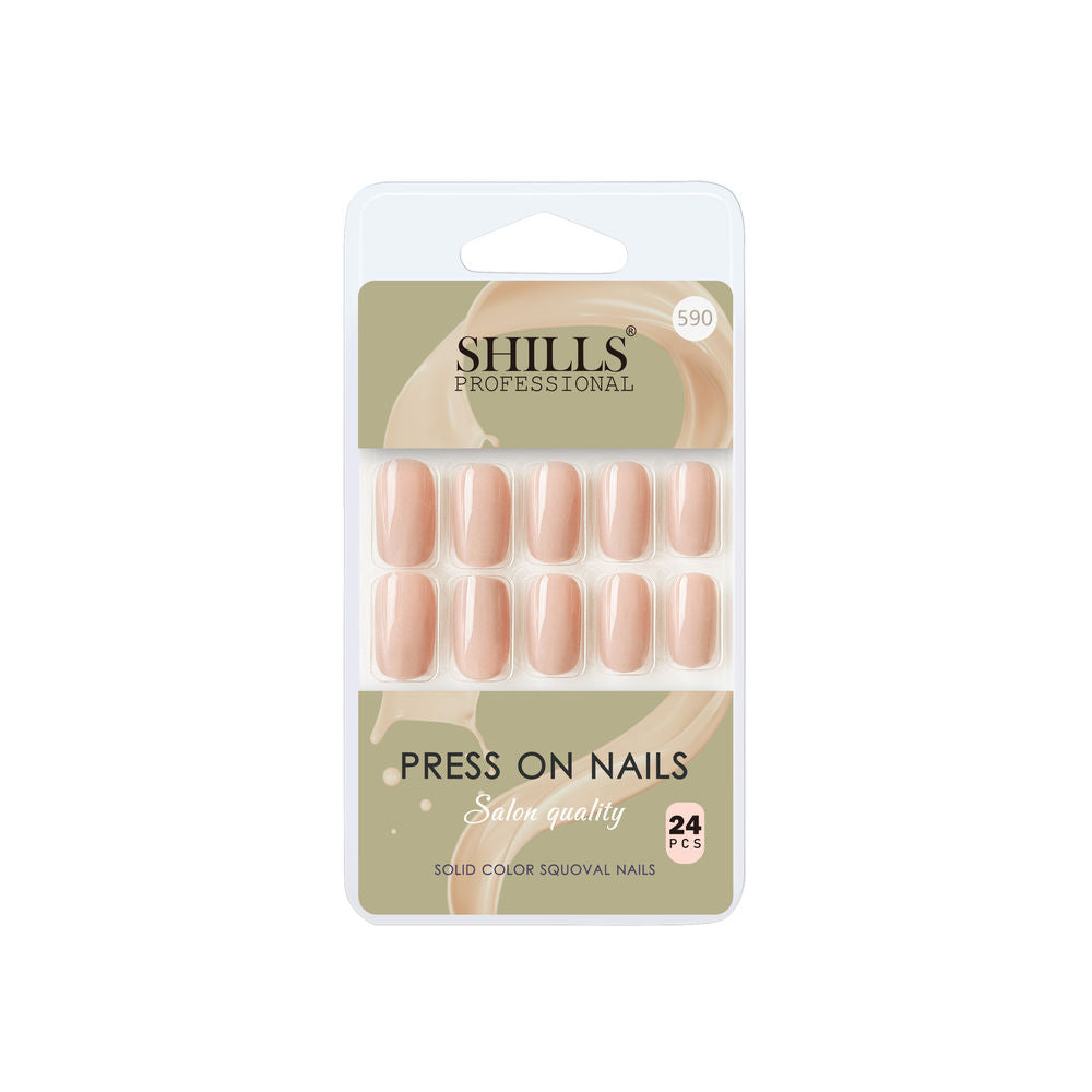 shills professional reusable press on nails square spn590