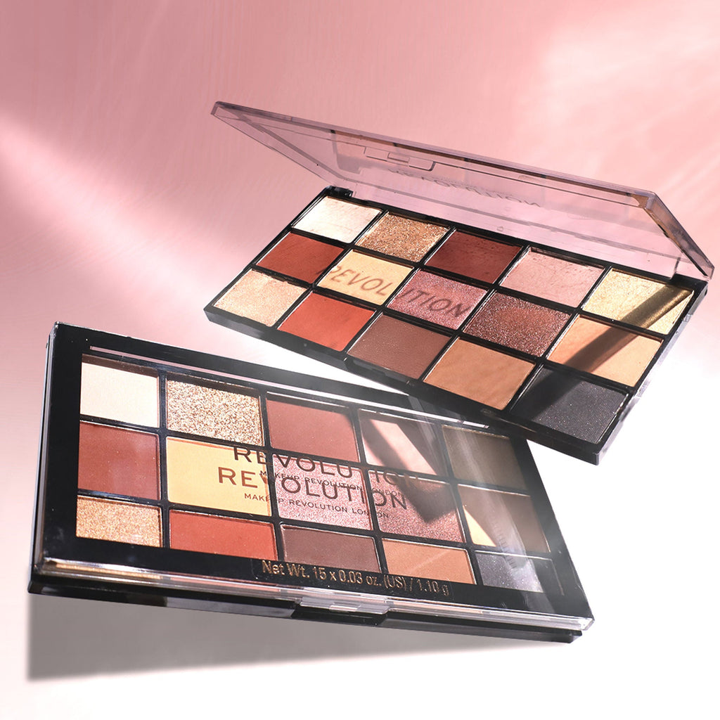 Makeup Revolution Reloaded Eyeshadow Palette-15 Smooth & Rich Shade-High Pay Off Formula - Velvet Rose