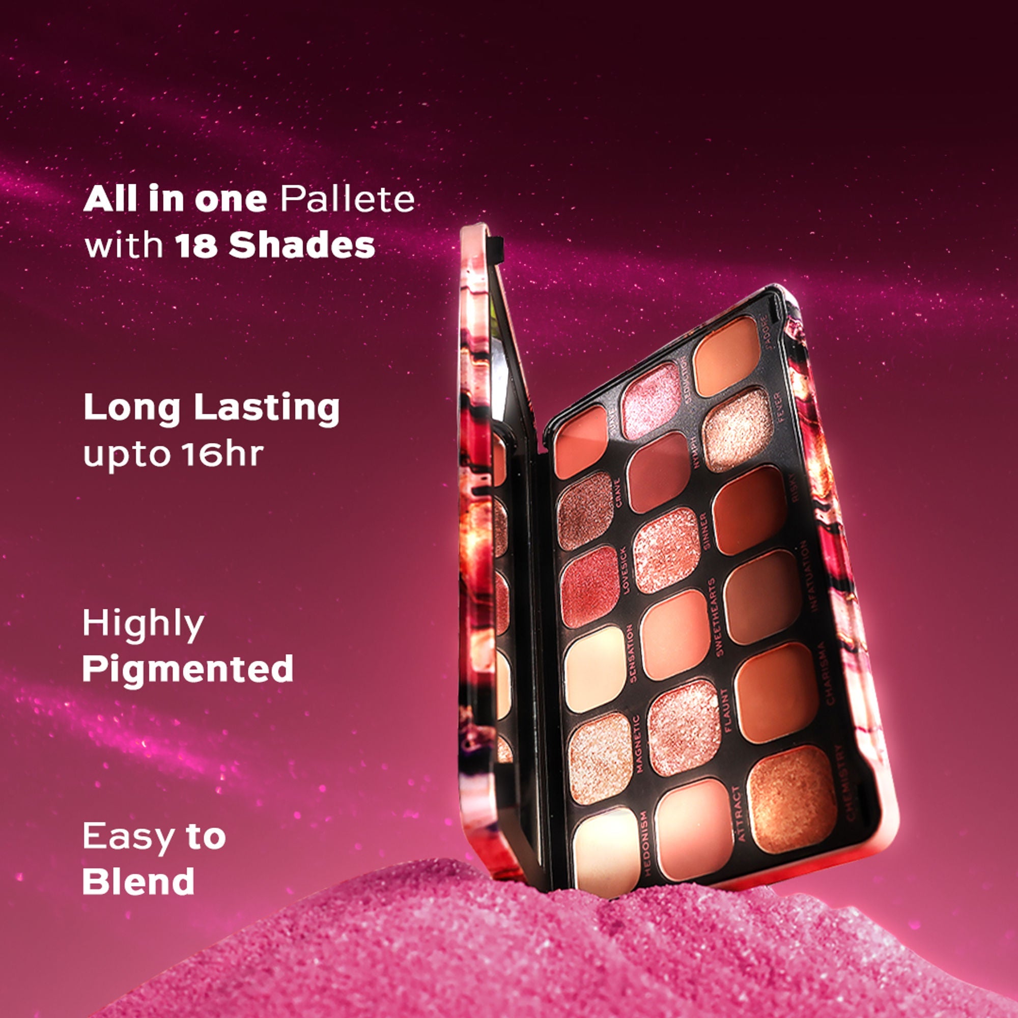 Makeup Revolution Forever Flawless Eyeshadow Palette-18 Smooth & Rich Shade - Allure - Distacart